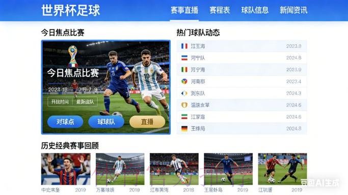 全面解析世界杯直播官网全站功能与特色